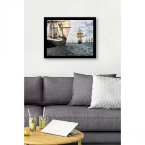 Image of SC1049 Multicolor Decorative Framed MDF Painting