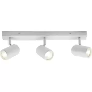 Image of GU10 Triple Bar Spotlight - Matt White 230V IP44 20W