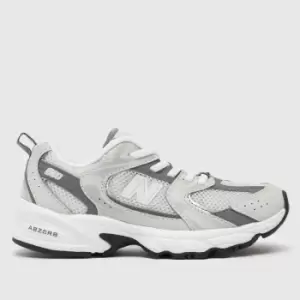 Image of New Balance Light Grey 530 Junior Trainers
