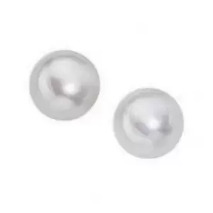 Image of Beginnings Sterling Silver White Freshwater 6.57mm Stud Earrings E3065W