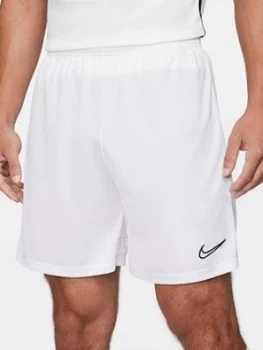 Image of Nike Dry Knit Academy 21 Shorts - White/Black Size M Men
