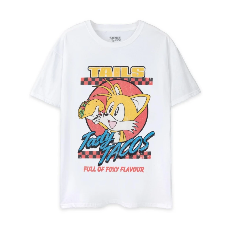 Image of (XXX-Large) Sonic the Hedgehog Short Sleeved T-Shirt (Unisex White)