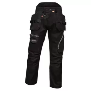 Image of Regatta Mens Execute Holster Premium Work Trousers (34R) (Black)