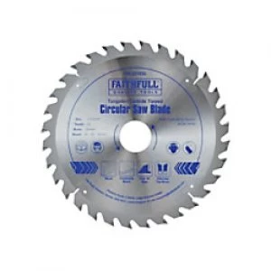 Image of Faithfull TCT Circular Saw Blade 210 x 35mm x 32T