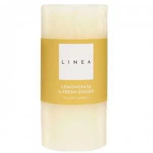 Image of Linea Linea Pillar Candle - Lemongrass and Ginger