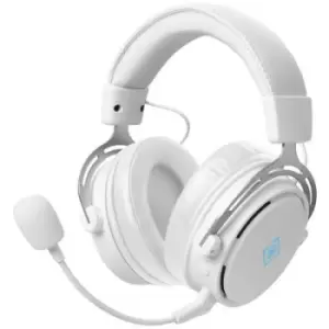 Image of Deltaco Gaming GAM-109-W Gaming Over-ear headset Cordless (1075099), Corded (1075100) Stereo White Volume control, Microphone mute