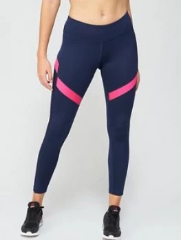 Image of Reebok Workout Ready Mesh Leggings - Navy
