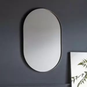 Image of Harlee Elipse Mirror Silver - Caspian House