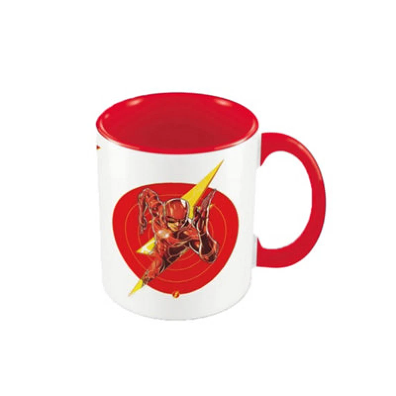 Image of The Flash The Flash Circle Mug in Red Red One Size Unisex 5063377377613