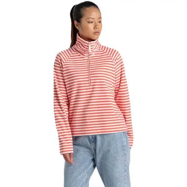 Image of Craghoppers Womens Melina Striped Half Zip Fleece 14 - Bust 38' (97cm)