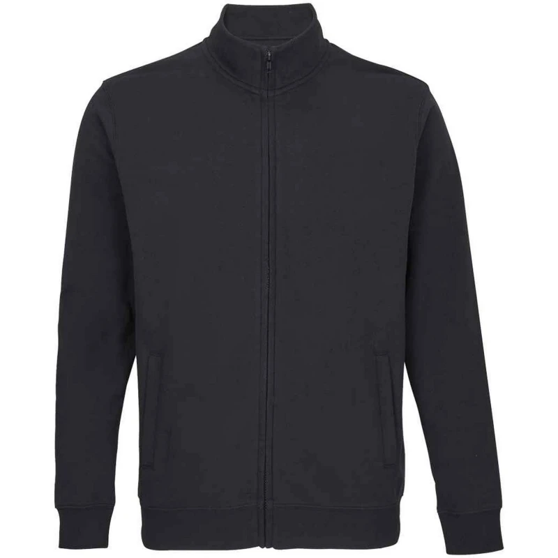 Image of SOL'S Mens Cooper Marl Full Zip Jacket in Black Size: XS Black Male XS