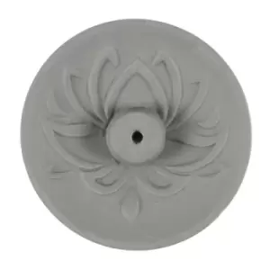 Image of Grey Lotus Terracotta Incense Plate