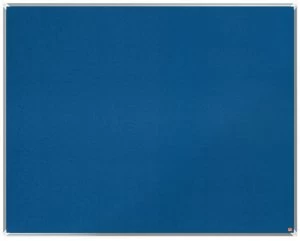 Image of Nobo Premium Plus Blue Felt Notice Board 1500x1200mm