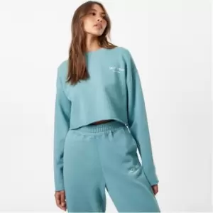 Image of Jack Wills Graphic Cropped Sweater - Green