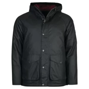 Image of Barbour Mens Alpha Wax Jacket Navy XXL