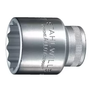 Image of Jeu de cles a douille 50 1/2 po. 12 pans ouv. de cle 27mm longueur 45mm STAHLW