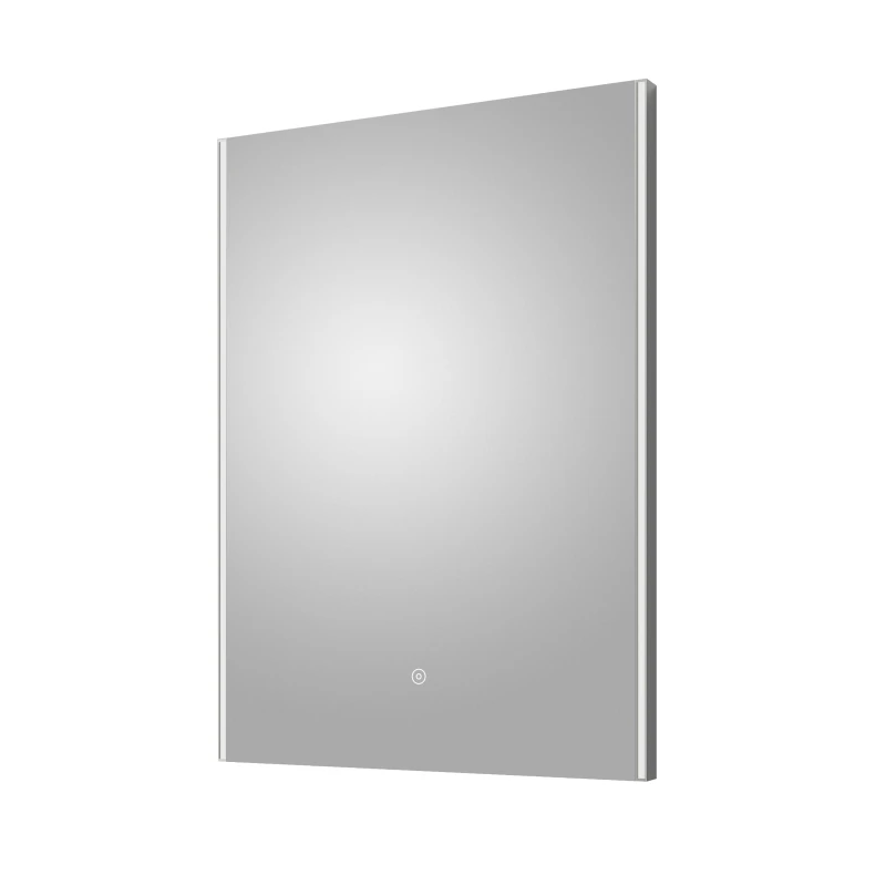 Image of Balterley Rectangular LED Touch Sensor Mirror & Demister, 700mmx500mm - Chrome in Silver Silver Unisex