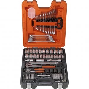 Image of Bahco S106 106 Pieces 1/4 and 1/2In Drive Socket and Spanner Set Combination