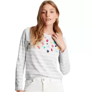 Image of Joules Womens Harbour Luxe Relaxed Heavyweight Jersey Top UK 16- Bust 42' (106cm)