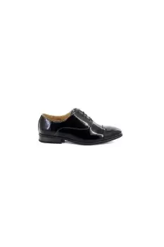 Image of Pleated Cap Oxford Tie Patent Shoes