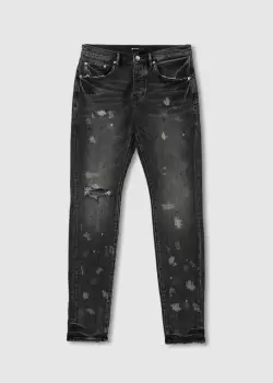 Image of Purple Brand Mens Acid Jeans In Vintage Black