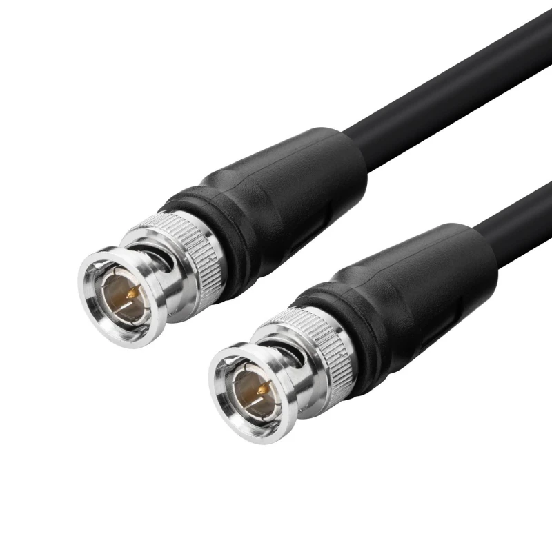 Image of Microconnect BNC-HDSDI-10M coaxial cable RG-6 Black