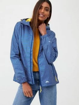 Image of Trespass Indulge Waterproof Packaway Jacket - Blue Stripe