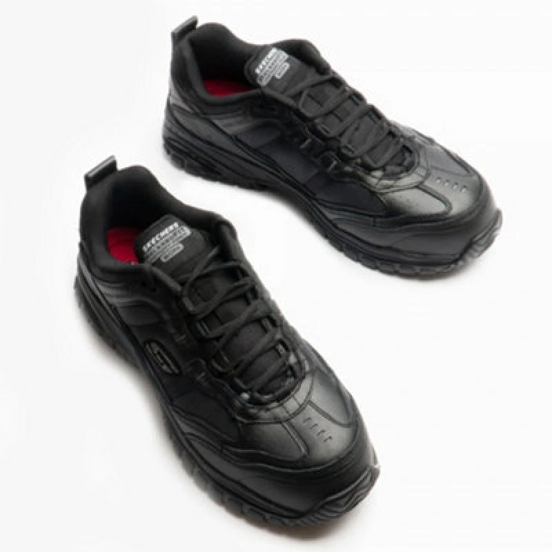 Image of Skechers Work 77013Ec/blk Soft Stride-Grinnel Mens Safety Trainers Black - Uk-Size-7.5 Black