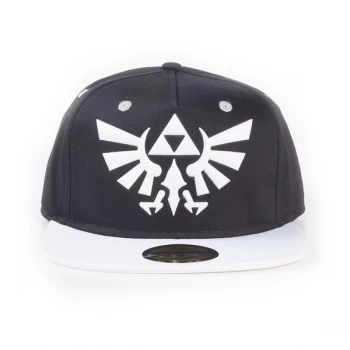 Image of Nintendo - Hyrule Royal Crest Unisex Snapback Baseball Cap - Black/White
