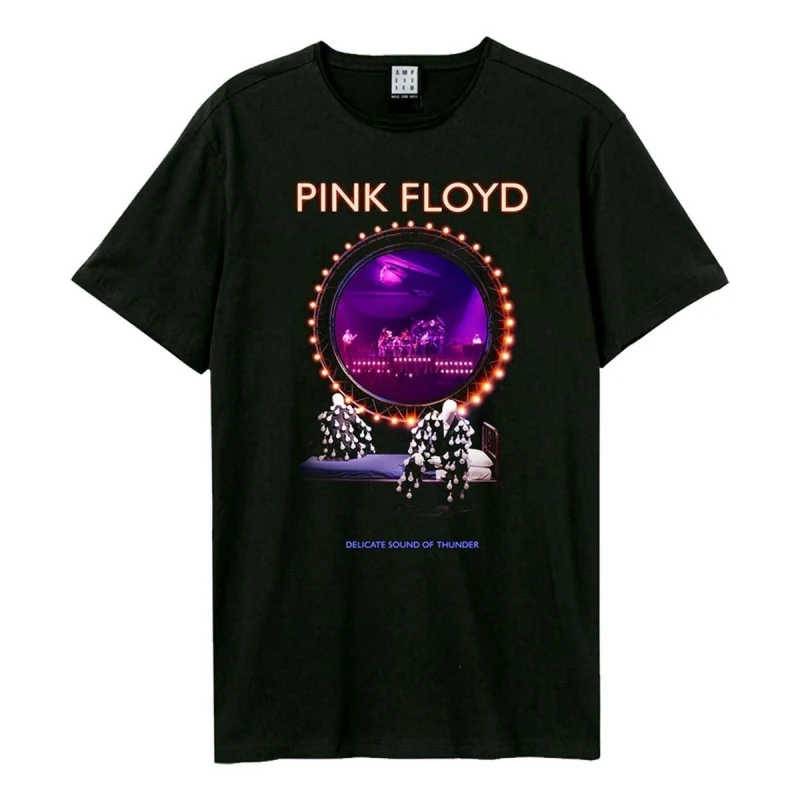 Image of Amplified Amplified Men Sound Of Thunder Pink Floyd T-Shirt in Charcoal Size: Small Charcoal S Male 5063470006946
