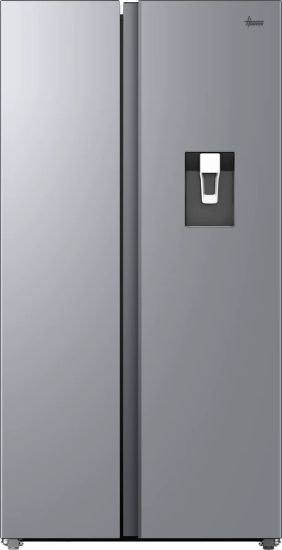Image of Hoover H-FRIDGE 500 MAXI HONSQ2T918EWXK Non-Plumbed Total No Frost American Fridge Freezer - Silver - E Rated, Silver