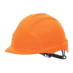Image of EVO2 Non-vented Orange Safety Helmet