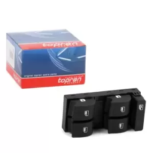 Image of TOPRAN Switch, window winder AUDI,SEAT 116 021 8E0959851,8E09598515PR,8E0959851B 8E0959851B5PR,8E0959851D,8E0959851D5PR,8E0959851,8E09598515PR