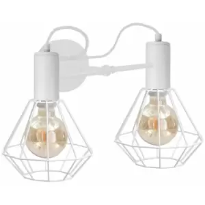 Image of Keter Lars Wall Lamp White, 25cm, 2x E27