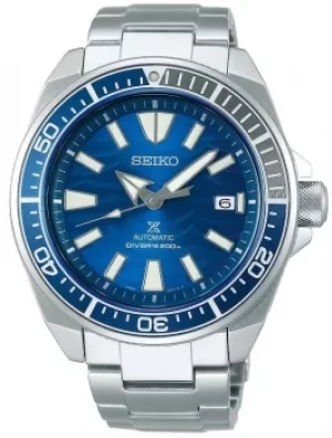 Image of Seiko Mens Prospex Save The Ocean Automatic Blue Dial Bracelet...