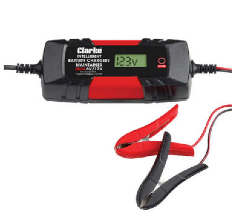 Image of Clarke Battery Charger Intelligent Smart Trickle Charger 6V 12V 4A Ibc4