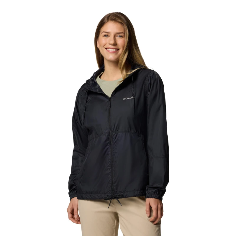 Image of Columbia Womens Flash Forward Water-Resistant Wind-Resistant Softshell Jacket Black female 8 (XS)