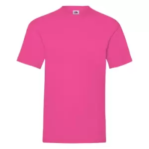 Image of Fruit Of The Loom Mens Valueweight Short Sleeve T-Shirt (S) (Fuchsia)