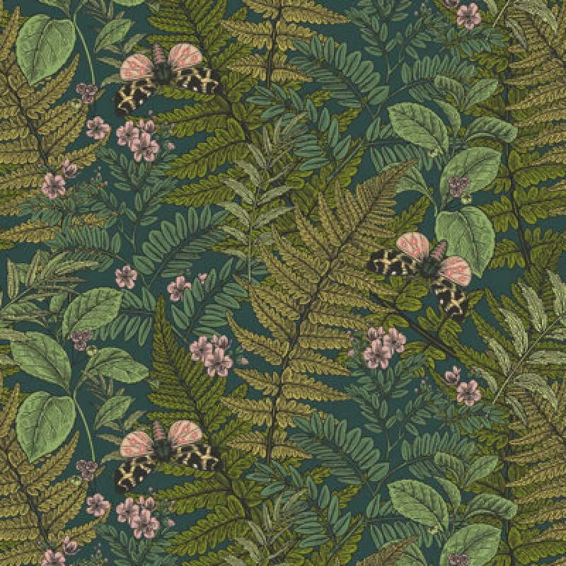 Image of Hoopla Walls Wild Ferns Forest Mix Smooth Matt Wallpaper