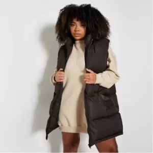 Image of I Saw It First Plus Size Padded Hooded - Brown