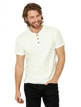 Image of Joe Browns Wear With Anything Henley, Cream, Size XL, Men