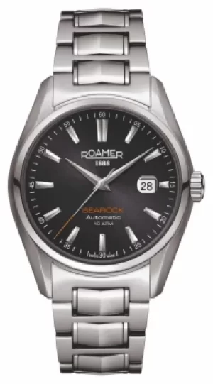 Image of Roamer 210633 41 55 20 Searock Automatic Black Dial Steel Watch