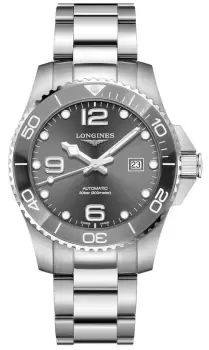 Image of LONGINES L37824766 HydroConquest 43mm Grey Ceramic Bezel Watch