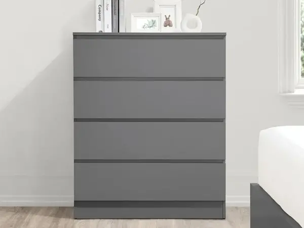 Image of Birlea Oslo Grey 4 Drawer Chest of Drawers