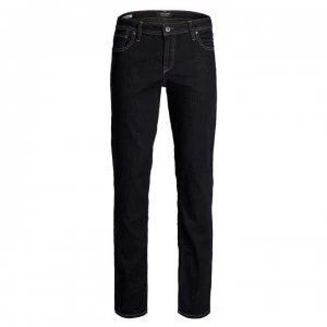 Image of Jack and Jones Straight Jeans Mens - Dark Wash 813