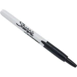 Image of Sharpie Retractable Fine Tip Permanent Marker Pen Black Pack of 1