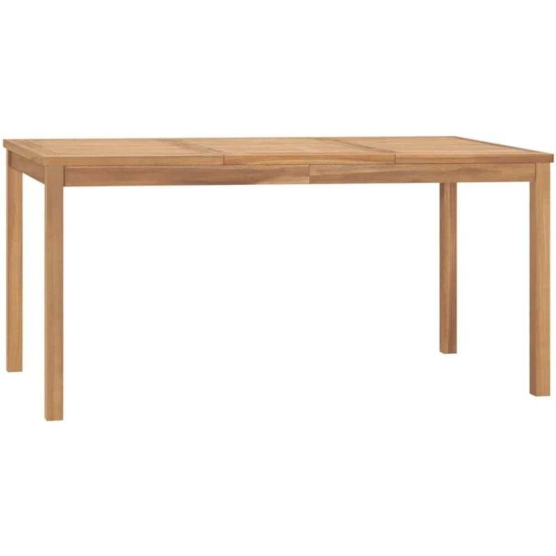 Image of VIDAXL Garden Dining Table 160x80x77cm Solid Teak Wood Vidaxl 8720286208380