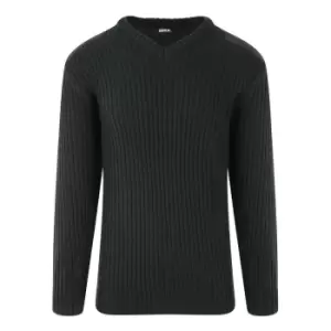 Image of PRO RTX Mens Pro Acrylic Security V Neck Sweater (M) (Black)