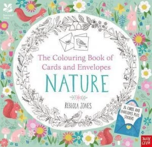 Image of National Trust the Colouring Book of Cards and Envelopes - Nature by Rebecca Jones Book