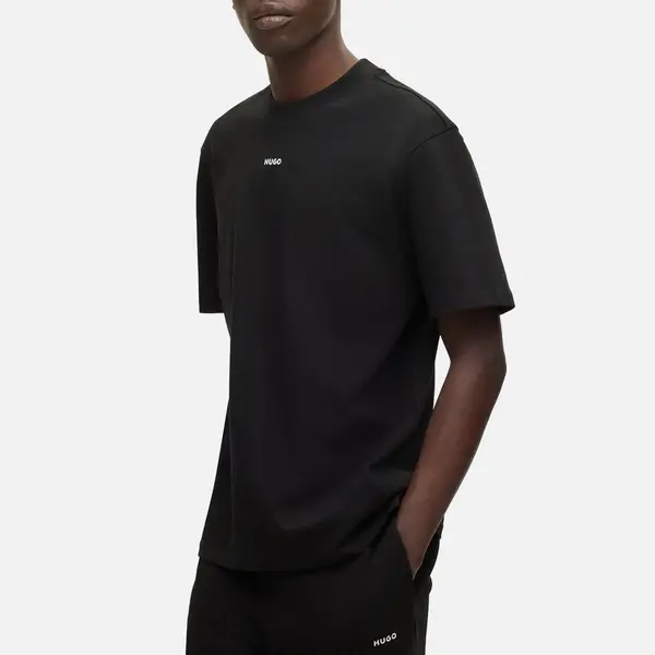 Image of HUGO Dapolino Logo Cotton T-Shirt - S